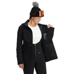 Softshell*Spyder Womens Glacial Softshell - BLACK