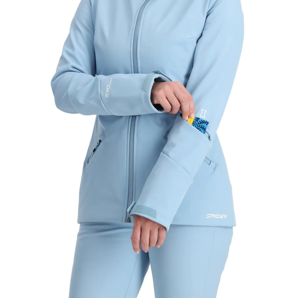 Softshell*Spyder Womens Glacial Softshell - Blue Drift BLUEDRIFT