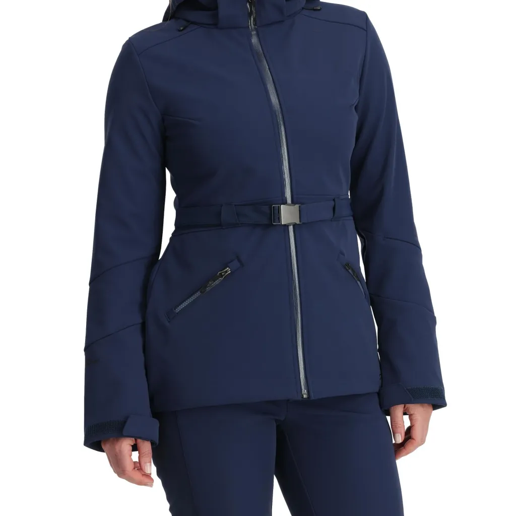 Softshell*Spyder Womens Glacial Softshell - True Navy TRUENAVY