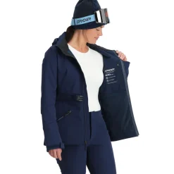 Softshell*Spyder Womens Glacial Softshell - True Navy TRUENAVY