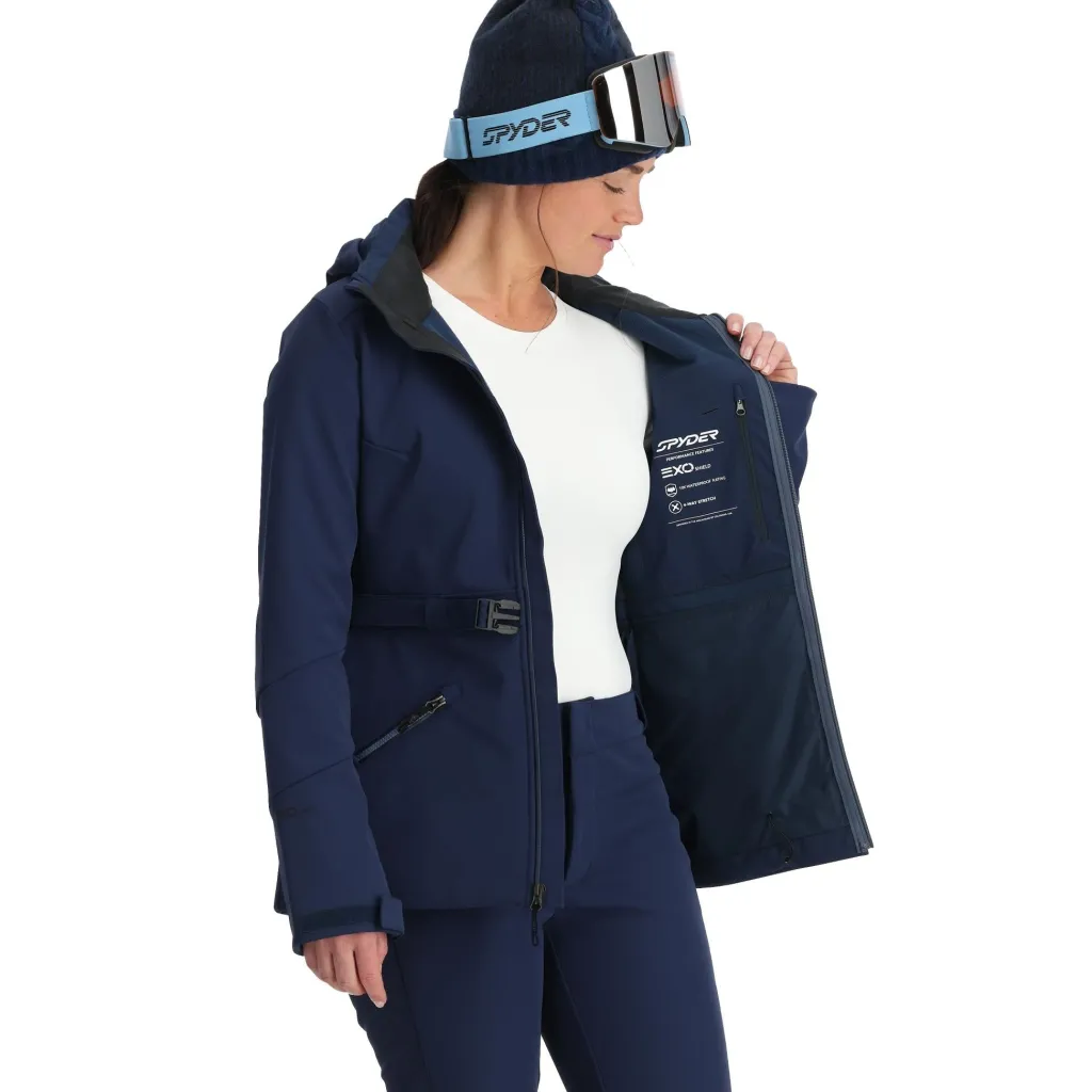 Softshell*Spyder Womens Glacial Softshell - True Navy TRUENAVY