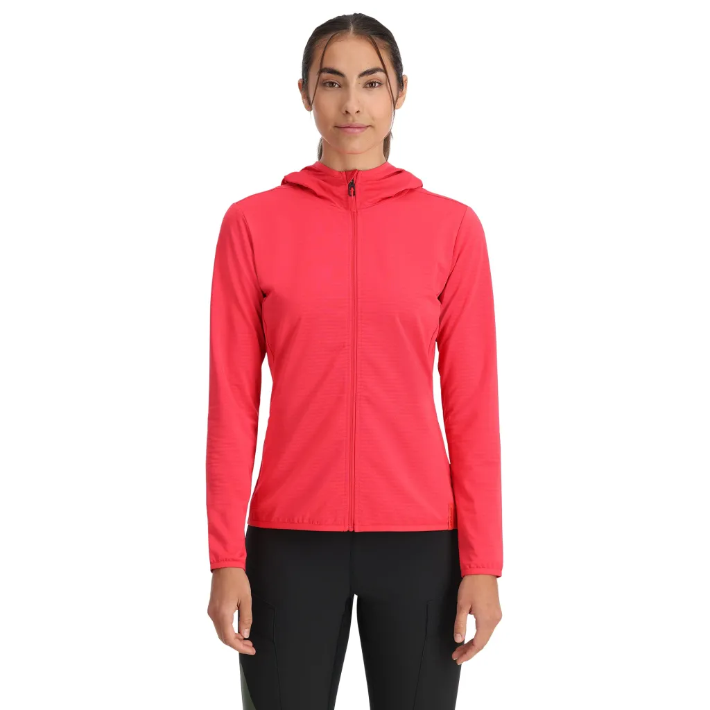 Midlayers | Fleece*Spyder Womens Gridweb Fleece Hoodie - Prism Pink PRISMPINK