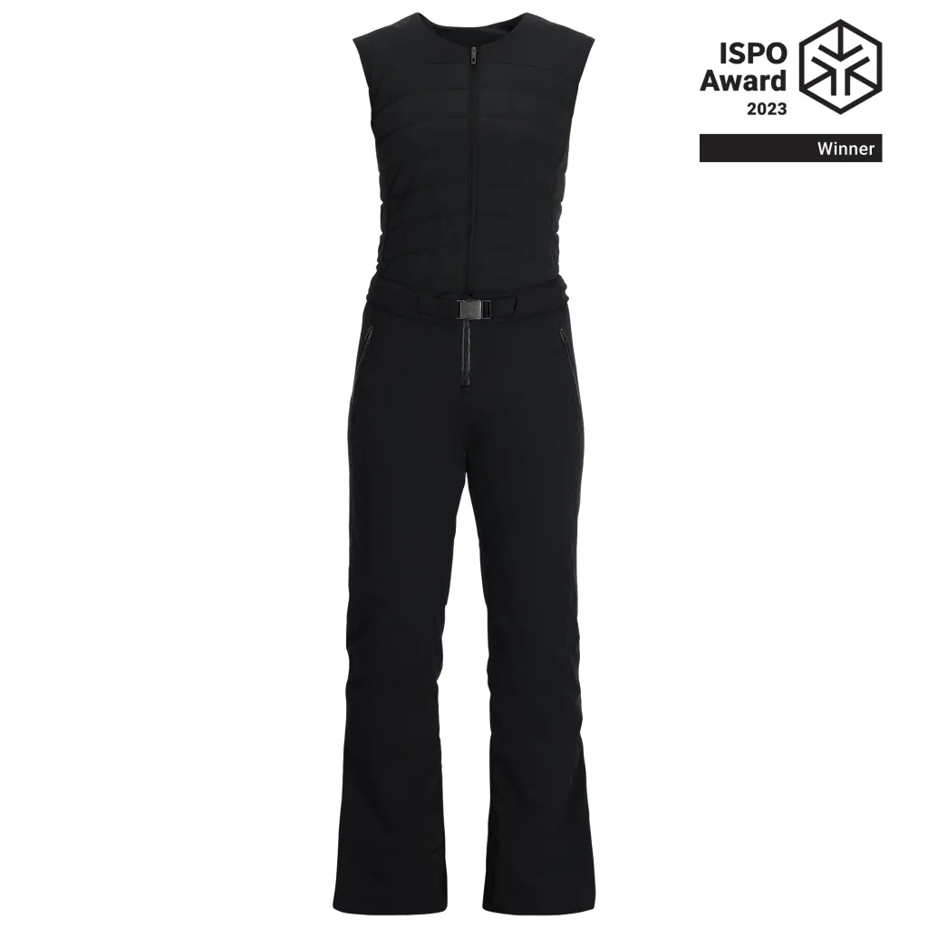 Insulated*Spyder Womens On Piste Bib - BLACK