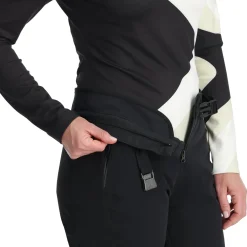 Insulated*Spyder Womens On Piste Bib - BLACK
