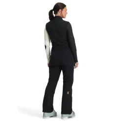 Insulated*Spyder Womens On Piste Bib - BLACK