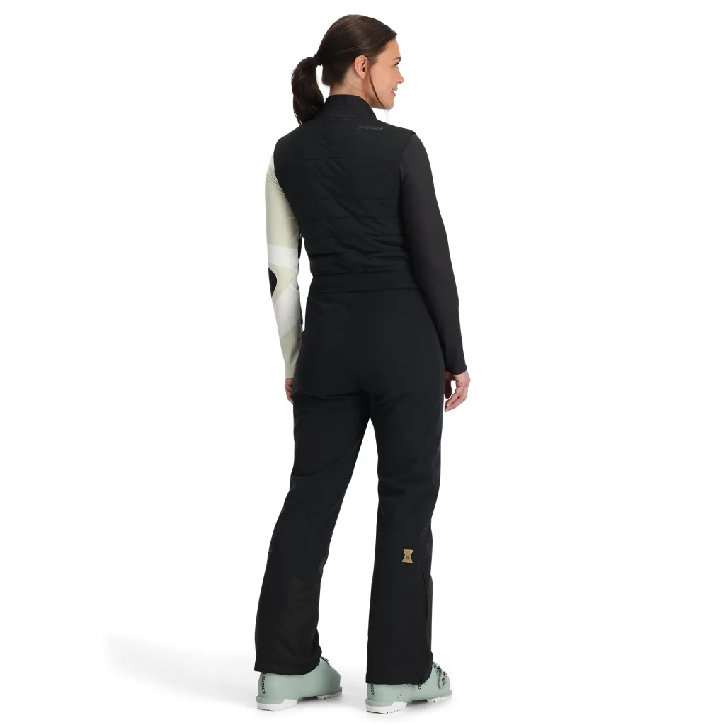 Insulated*Spyder Womens On Piste Bib - BLACK