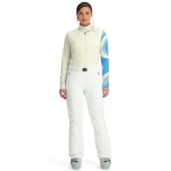 Insulated*Spyder Womens On Piste Bib - WHITE