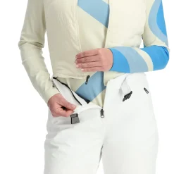 Insulated*Spyder Womens On Piste Bib - WHITE