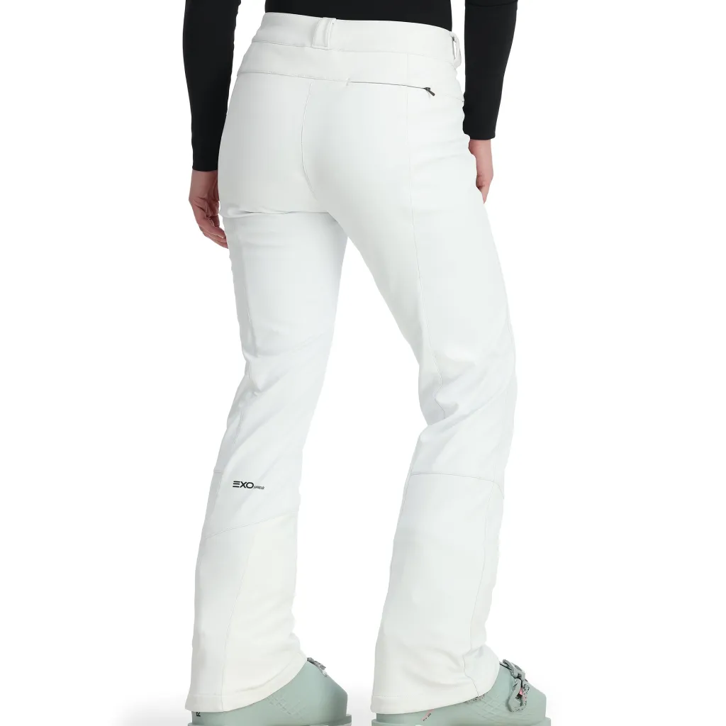 Softshell*Spyder Womens Orb Softshell Pants - WHITE