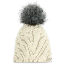 Hats*Spyder Womens Royal Pom - Vanilla Latte VANILLALATTE