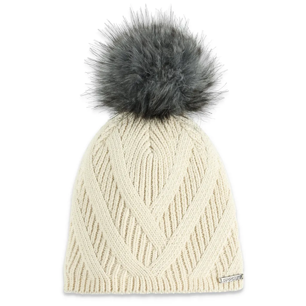 Hats*Spyder Womens Royal Pom - Vanilla Latte VANILLALATTE