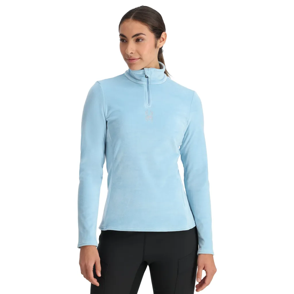Midlayers | Fleece*Spyder Womens Shimmer Bug Half Zip - Blue Drift BLUEDRIFT