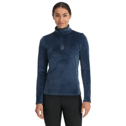 Midlayers | Fleece*Spyder Womens Shimmer Bug Half Zip - True Navy TRUENAVY