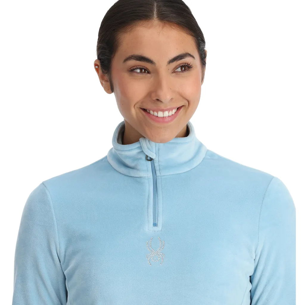 Midlayers | Fleece*Spyder Womens Shimmer Bug Half Zip - Blue Drift BLUEDRIFT