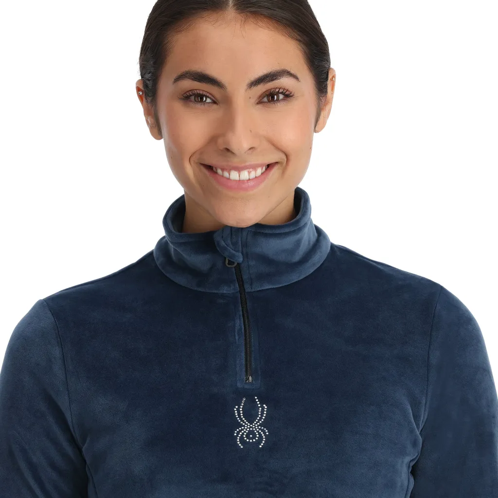 Midlayers | Fleece*Spyder Womens Shimmer Bug Half Zip - True Navy TRUENAVY