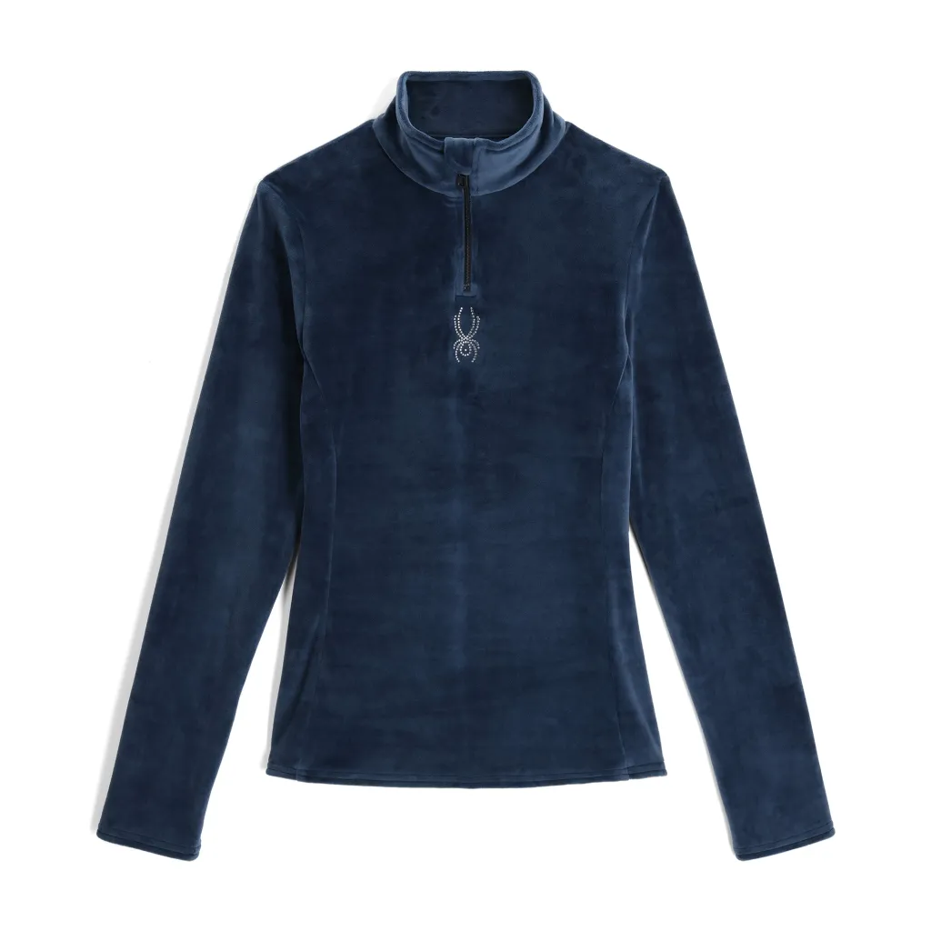 Midlayers | Fleece*Spyder Womens Shimmer Bug Half Zip - True Navy TRUENAVY