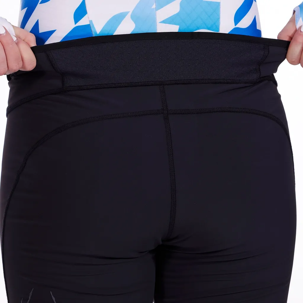Race*Spyder Womens Softshell Training Short - BLACK