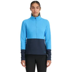 Midlayers | Fleece*Spyder Womens Speed Fleece Half Zip - Aether Blue AETHERBLUE
