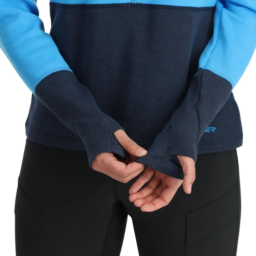 Midlayers | Fleece*Spyder Womens Speed Fleece Half Zip - Aether Blue AETHERBLUE