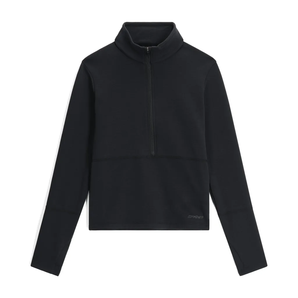 Midlayers | Fleece*Spyder Womens Speed Fleece Half Zip - BLACK