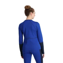 Baselayers | Midlayers*Spyder Womens Stretch Charger Crew - Electric Blue ELECTRICBLUE