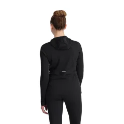 Baselayers | Midlayers*Spyder Womens Stretch Charger Hoodie - BLACK