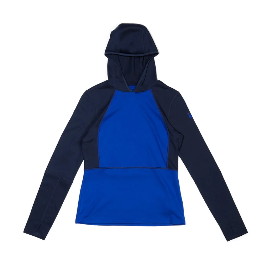 Baselayers | Midlayers*Spyder Womens Stretch Charger Hoodie - Electric Blue ELECTRICBLUE