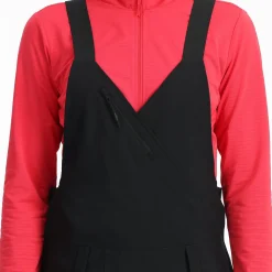 Bibs | Insulated*Spyder Womens Terrain Bib - BLACK