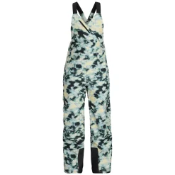 Insulated | Freeski*Spyder Womens Terrain Bib - Tie Dye Vanilla Latte TIEDYEVANILLALATTE