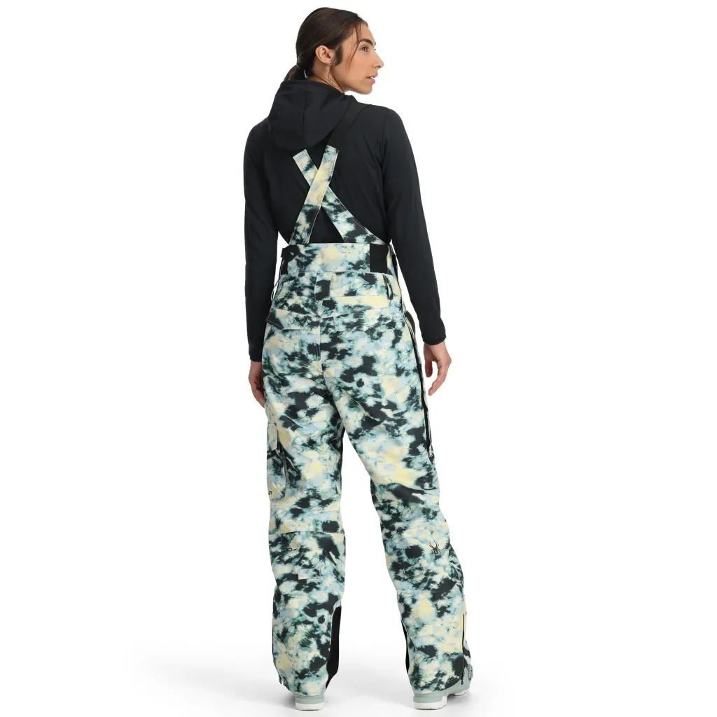 Insulated | Freeski*Spyder Womens Terrain Bib - Tie Dye Vanilla Latte TIEDYEVANILLALATTE