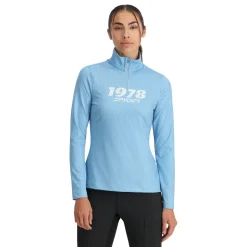 Midlayers*Spyder Womens Vivid Half Zip - Blue Drift BLUEDRIFT