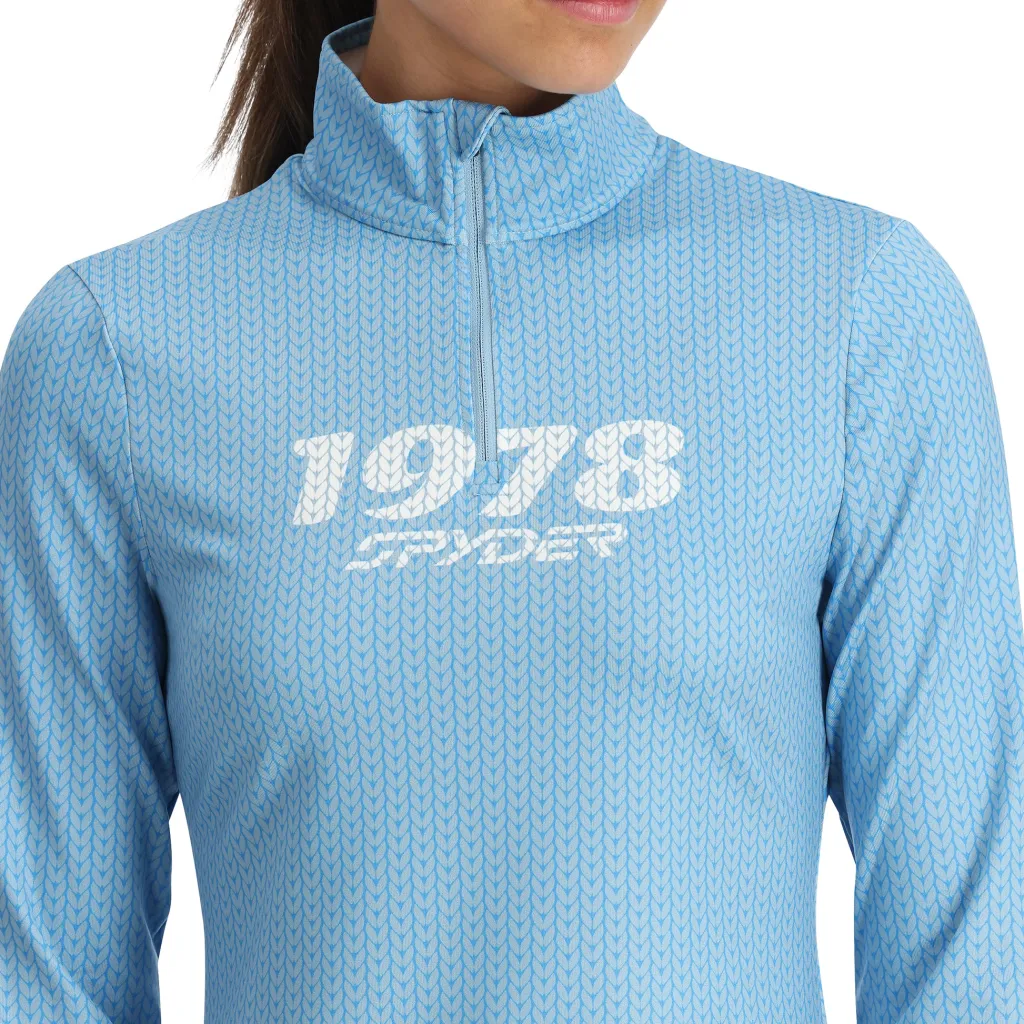 Midlayers*Spyder Womens Vivid Half Zip - Blue Drift BLUEDRIFT