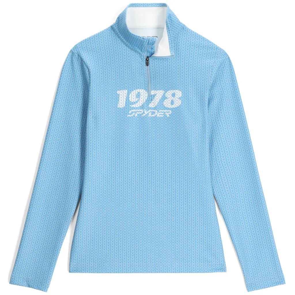 Midlayers*Spyder Womens Vivid Half Zip - Blue Drift BLUEDRIFT