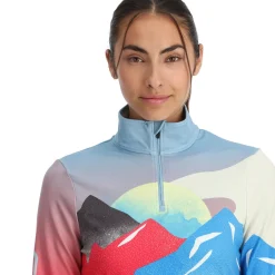 Midlayers*Spyder Womens Vivid Half Zip - MULTI