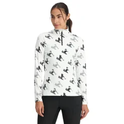 Midlayers*Spyder Womens Vivid Half Zip - WHITE