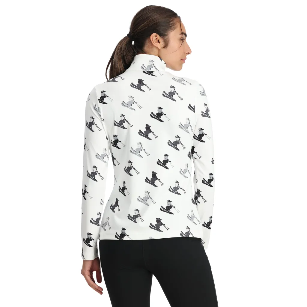Midlayers*Spyder Womens Vivid Half Zip - WHITE