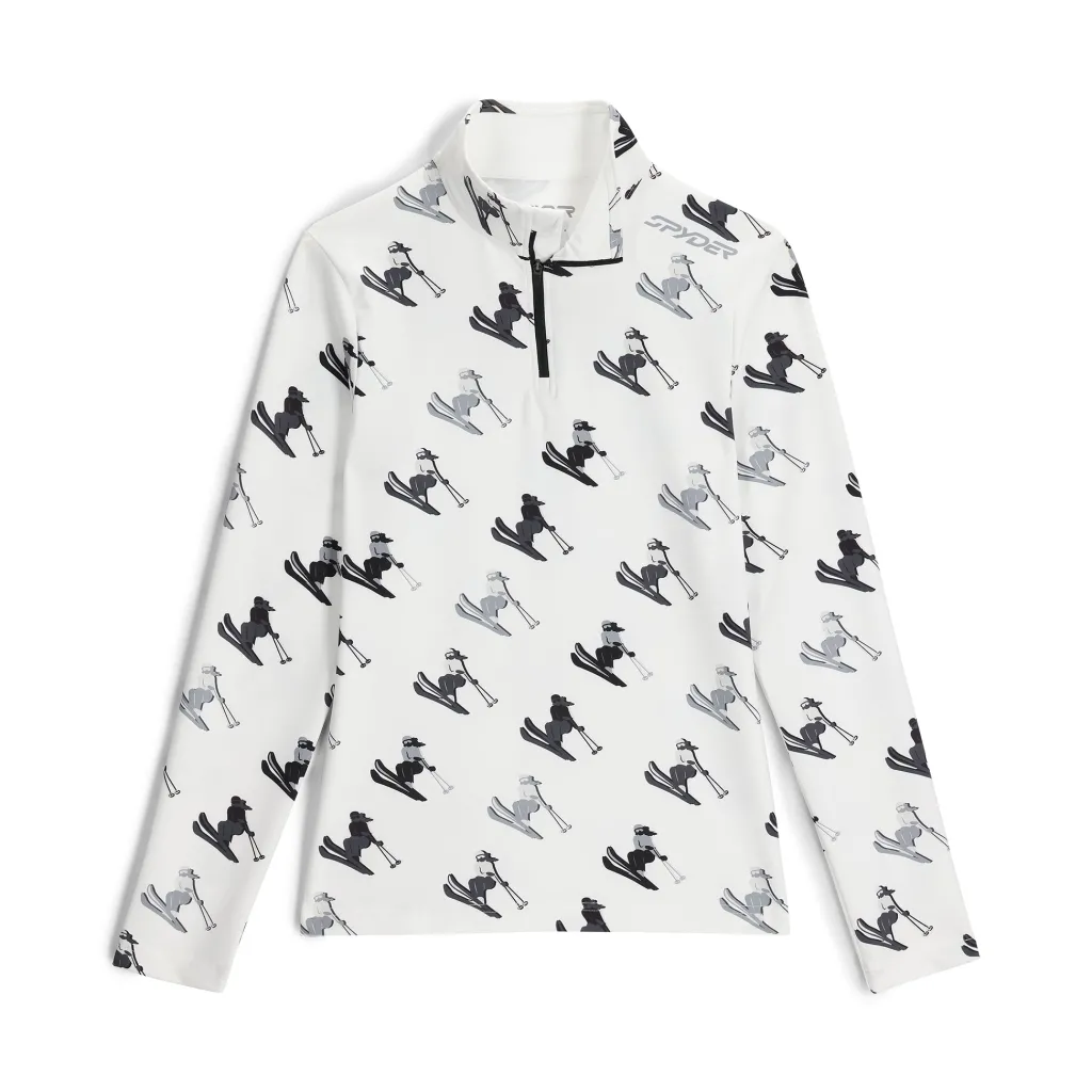 Midlayers*Spyder Womens Vivid Half Zip - WHITE