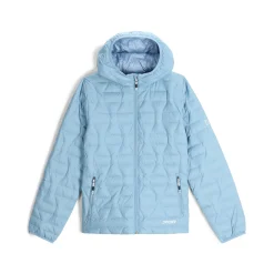 Midlayers | Down*Spyder Womens Zenith Hooded - Blue Drift BLUEDRIFT